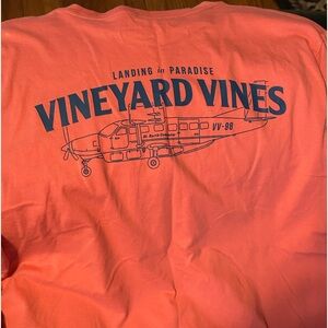 3 Mens Vineyard Vines Long Sleeve T-shirt Size Medium Coral Mint Grey